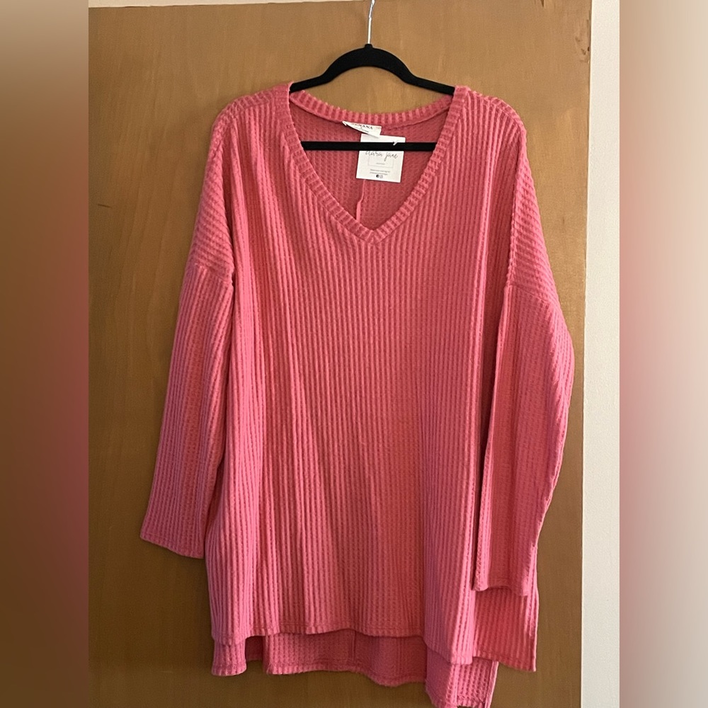 Net pink thermal tunic